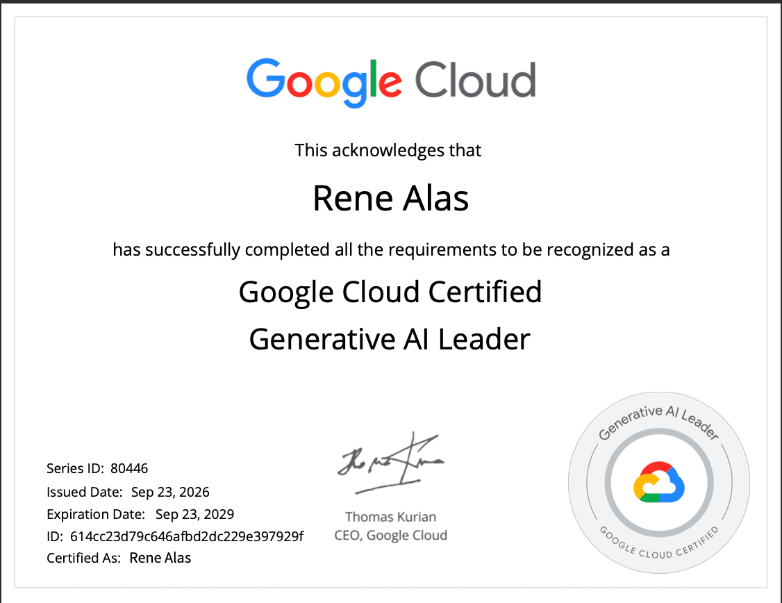 Google Cloud Generative AI Leader